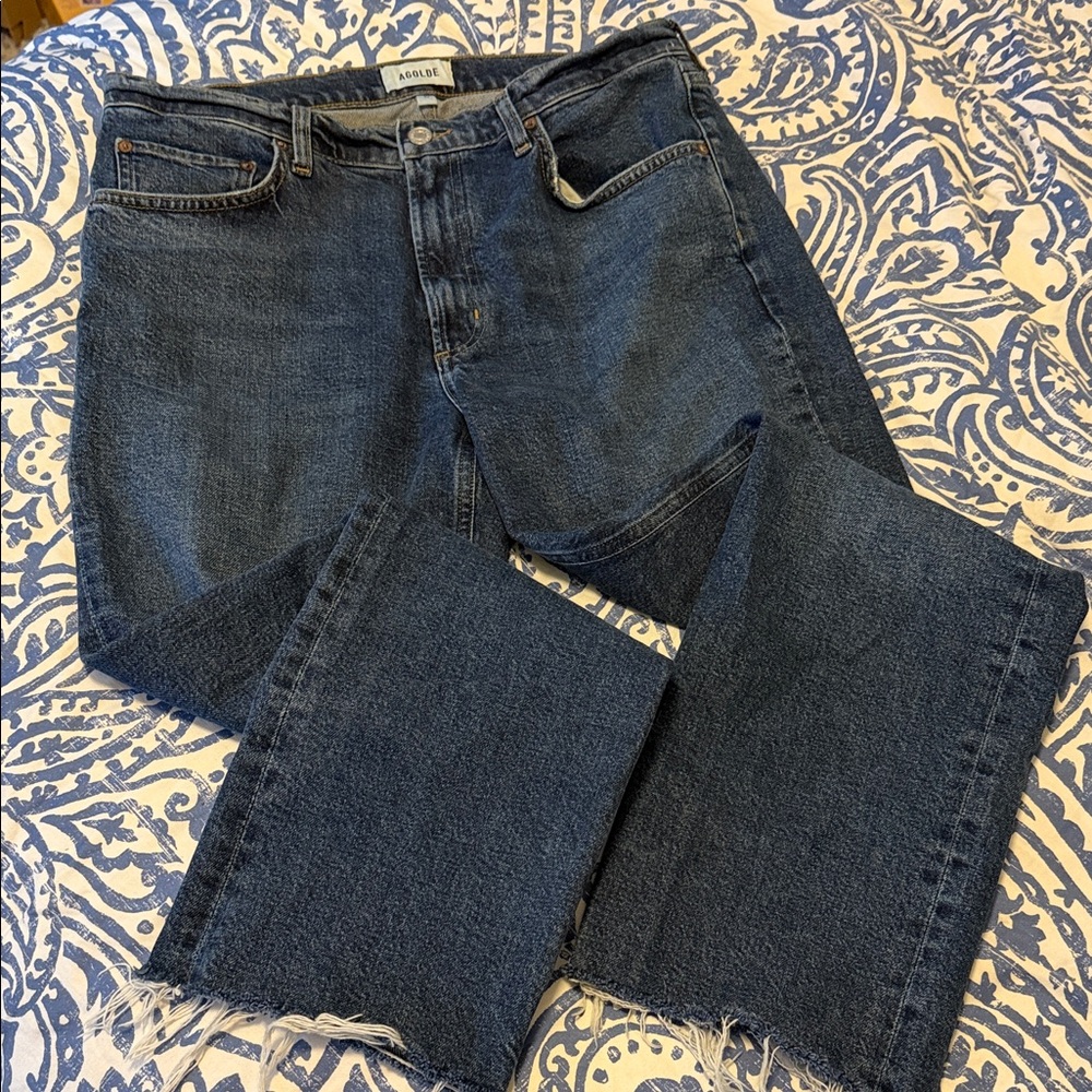 Agolde Valen 30 Women's Dark Blue Straight Leg Jeans